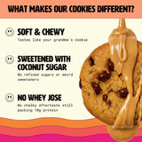 Good Word, Soft & Chewy Peanut Butter Protein Cookie, 10g Protein, Gluten Free, Dairy Free, No Refined Sugar, 1.69 oz