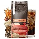 Mushroom Ground Coffee w/ 10 Organic Mushroom Extracts - King Trumpet, Agaricus Blazei, Willow Bracket, Lion's Mane, Chaga, Reishi, Cordyceps, Turkey