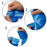 Hommp 5 Gallon Trash Bags, Blue Garbage Bags, 120 Counts