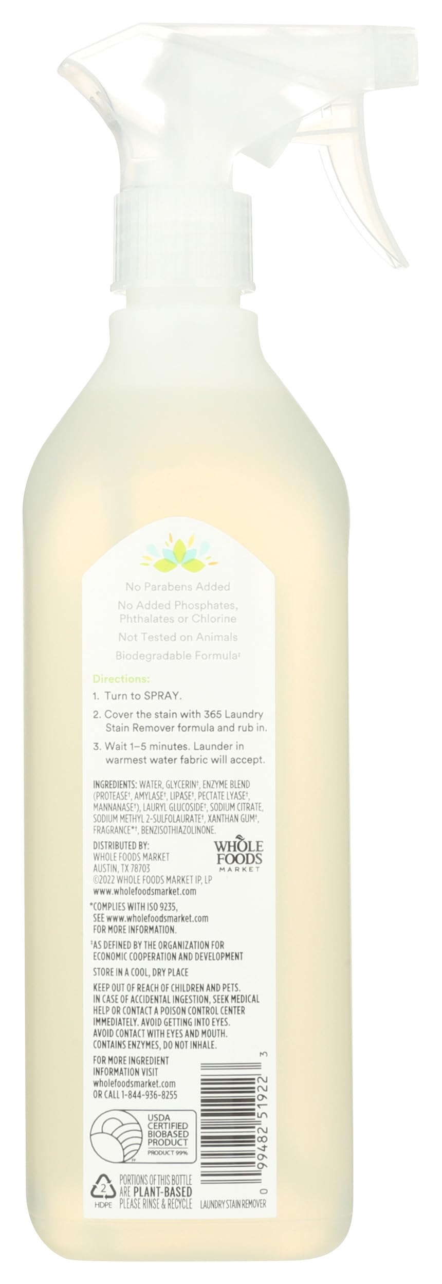 365 by Whole Foods Market Stain Remover, 26 FZ
