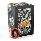 Bones Coffee Company Carrot Cake with Sweet Cream Cheese Flavored Coffee Pods, Low Acid Medium Roast Single-Serve Bones Cups, Compatible with 1.0