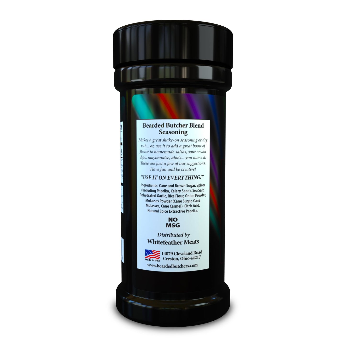 Bearded Butchers Hollywood Blend Seasoning, 10 oz Shaker - Sweet & Sultry with Pure Cane Sugar & Molasses, Ideal for Pork Ribs, Pulled Pork, Brisket