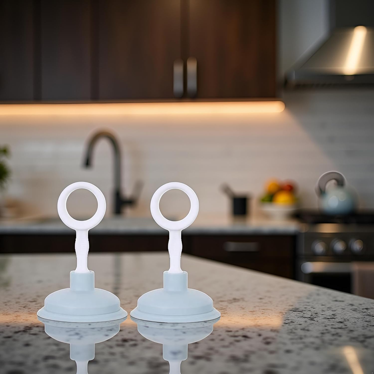 2 Pcs Blue Sink Plunger,Bathroom Small Drain Plunger Portable Kitchen Sink Drains Suction Cup Liquid Plumber Clog Remover Easy To Unclog,Drain