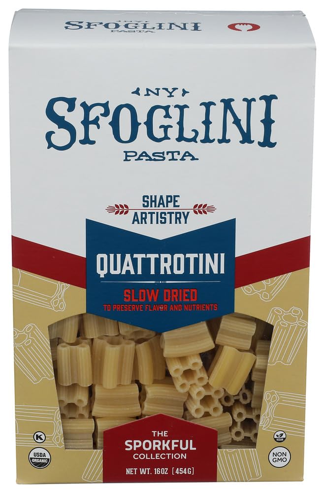 SFOGLINI Organic Quattrotini Sporkful Collection Pasta, 16 OZ