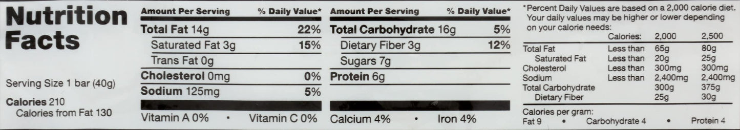 Fody Food Company Dark Chocolate Nuts & Sea Salt Snack Bar, 1.41 OZ