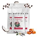 Barnie's Santa's White Christmas Ground Coffee with Coconut, Caramel, and Warm Vanilla Flavors, Medium Roasted Arabica Coffee Beans, 12 oz Bag (Pack