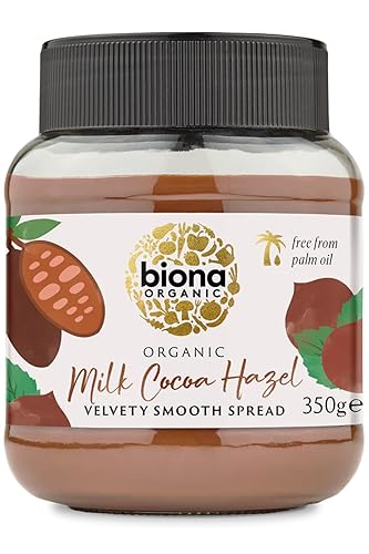 BIONA Organic Milk Chocolate Hazelnut Spread, 350 GR