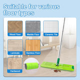 6pcs Replacement Mop Refills Compatible with Libman Rinse 'n Wring Mop and Bucket System Accessories, Washable Microfiber Cloth Mop Head Pads for Wet