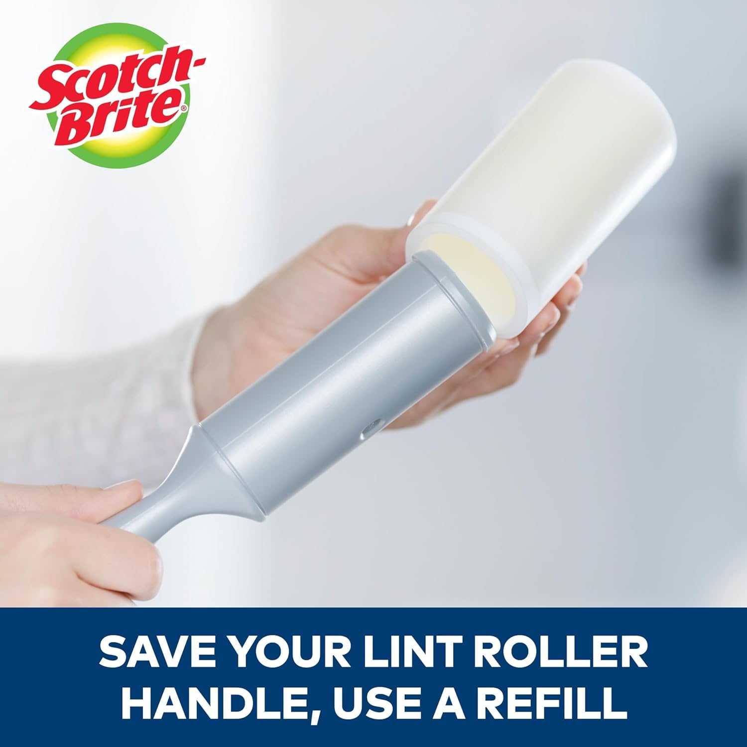 3M 830RS48 Lint Roller, Extra Sticky, 48 Sheets/Roll