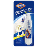 KOXUIT Portable Dual-Tip Bleach Pen for White Clothes & Grout - Travel-Ready 2-in-1 Gel Applicator with Brush Head, Non-Drip Cleaner for Bathroom