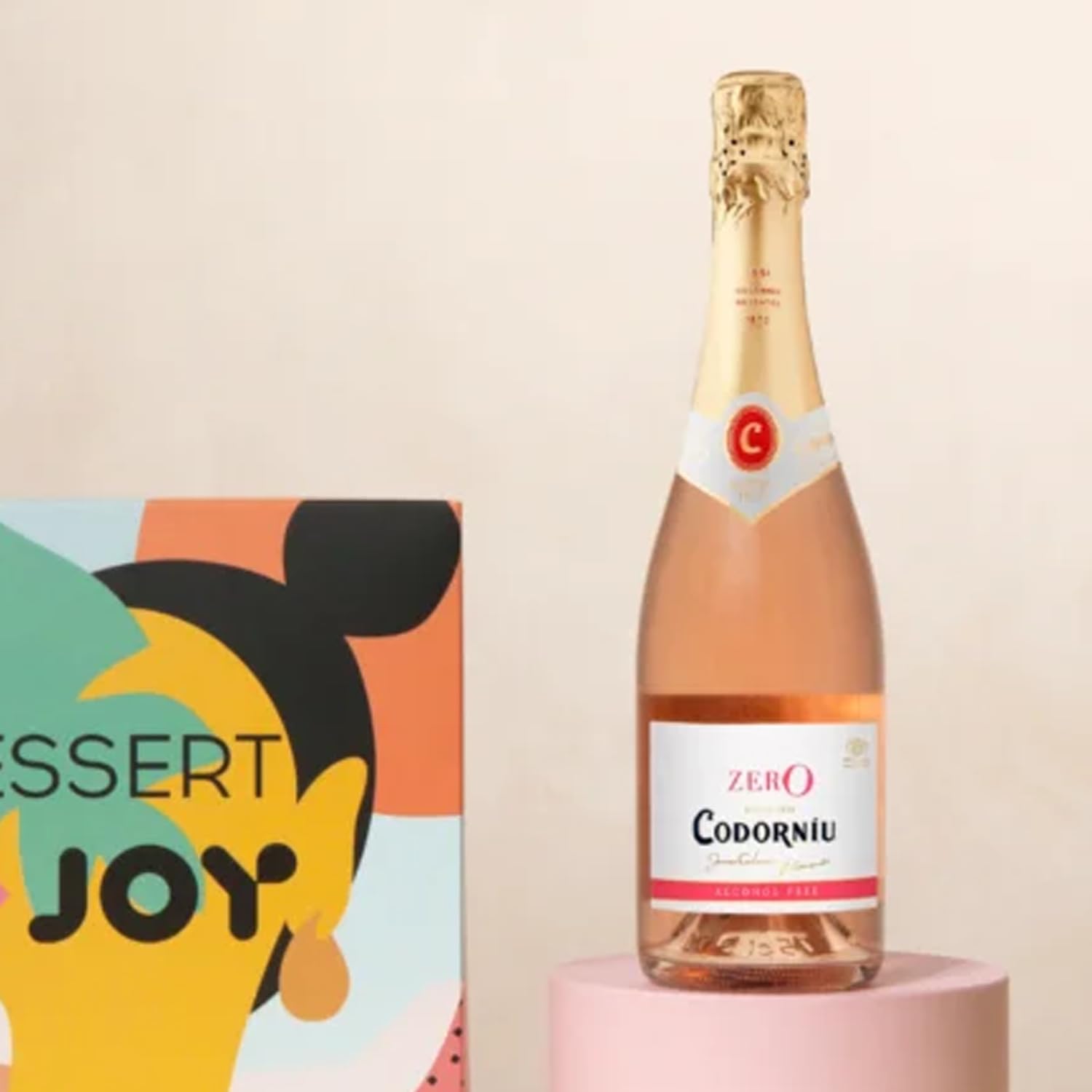 Codorníu Zero Rosé Premium Non-Alcoholic Sparkling Wine Dealcoholized Cham-pagne 750ml | 3 PACK