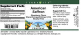 American Saffron Glycerite Liquid Extract (1:5) - Strawberry Flavored (1 oz, ZIN: 523467)
