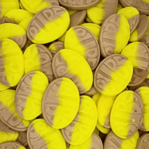 1 Pound BUBS Banana Toffee Caramel Ovals - Swedish Candy - Sweet Gummies - Packaged Fresh