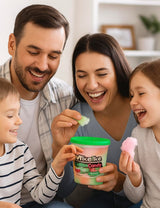 Mike and Ike Cotton Candy TUB -Cherry, Strawberry and Lwmon Lime Swirl, Birthday Party Favor Supplies, 3 Ounces (Pack of 2 TUBS)