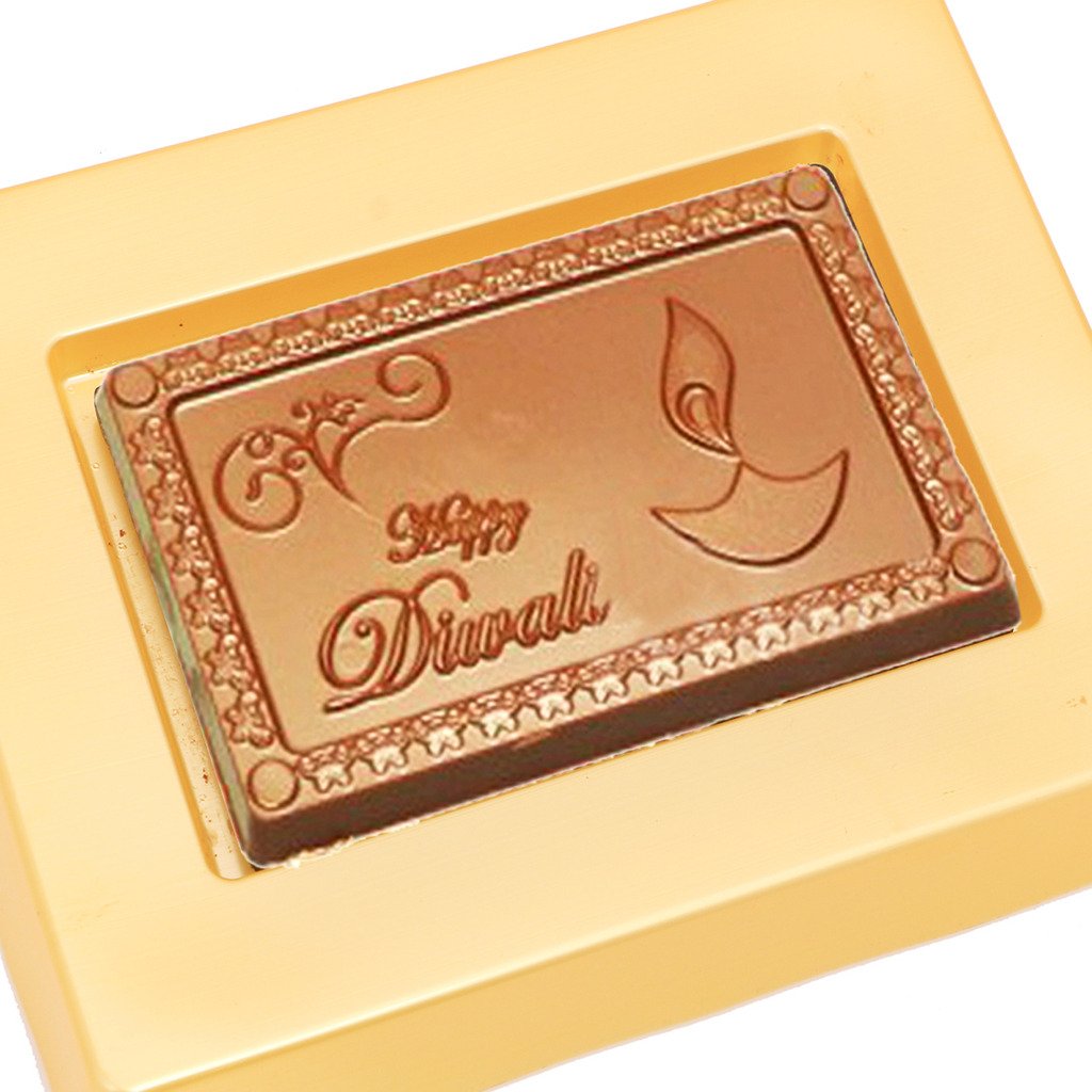 Diwali Sugarfree Chocolates- "Happy Diwali" Message Sugarfree Chocolates Bar Small