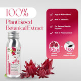 Bionutricia Roselle Extract Liquid | 10:1 Highly Concentrated | No Added Sugar & Artificial, Non-GMO, No Metallic Aftertaste | Perfect for Tea