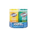 Clorox Company 01599 Disinfectant Wipes-2-Pack, 1 Citrus Blend and 1 Fresh Scent(75ct each)