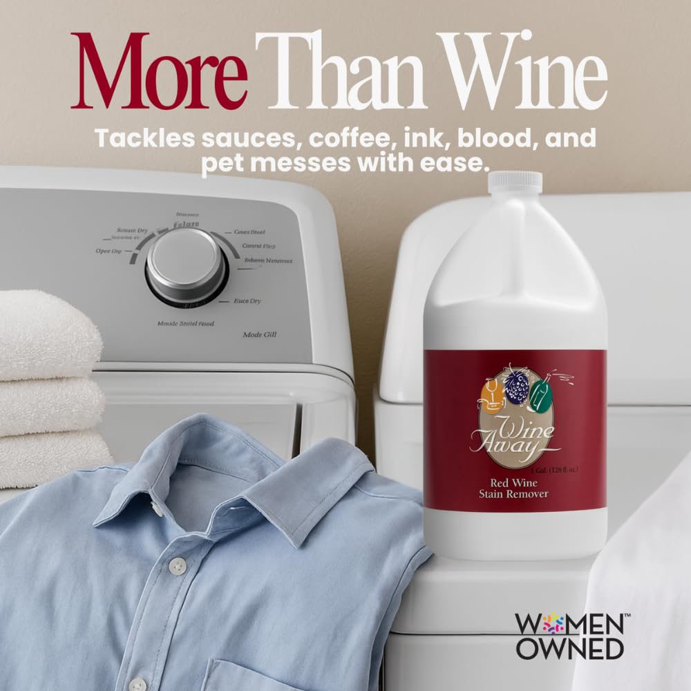 Wine Away Red Wine Stain Remover - Removes Wine Spots - Perfect Fabric Upholstery and Carpet Cleaner Spray Solution - Spray on Stain Wash and Resolve