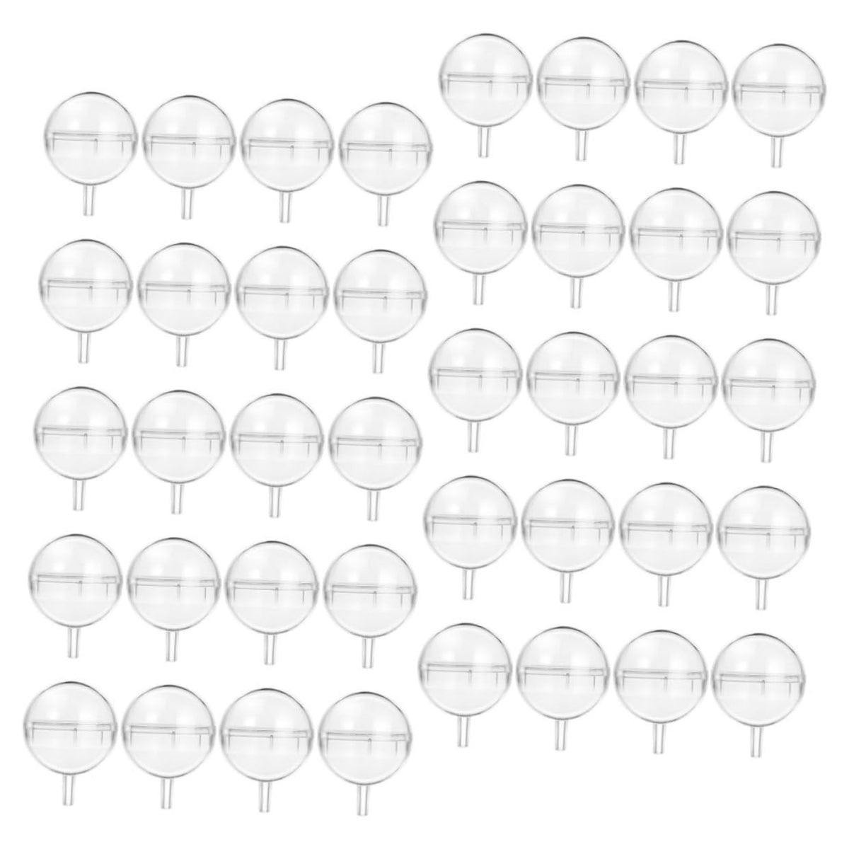 Mikinona 40pcs Transparent Chocolate Bases Candy Holder for Bouquets for Weddings Birthdays and Celebrations Material for and Decoration