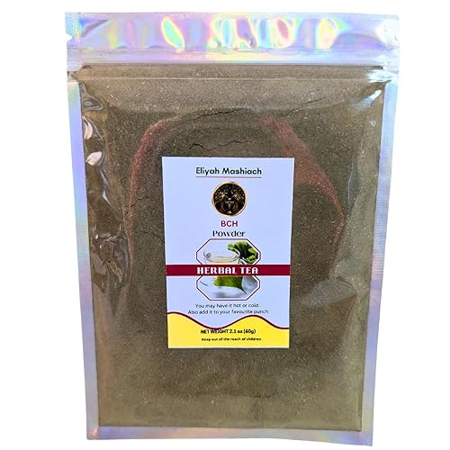 Eliyah Mashiach Herbal BCH Blend, Natural Ingredients, 2.1 oz, Hot or Cold Brew, Sugar-Free, Dairy-Free, Gluten-Free