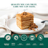 Premium Raw Walnut Halves & Pieces 48oz (3 lb) - 100% Natural, No-PPO, Non-GMO, Batch-Tested Gluten & Peanut Free, Kosher, Small Batch Quality