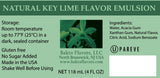 Bakto Flavors Natural Key Lime Flavor Emulsion, 4 Fluid Ounces