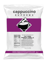 Cappuccino Supreme 2 lb bag Fat Free French Vanilla Instant Cappuccino Mix