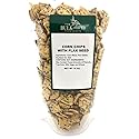 Corn Chips with Flax Seed, Healthy Snacks, Bulk Size (1 lb. Resealable Zip Lock Stand Up Bag)