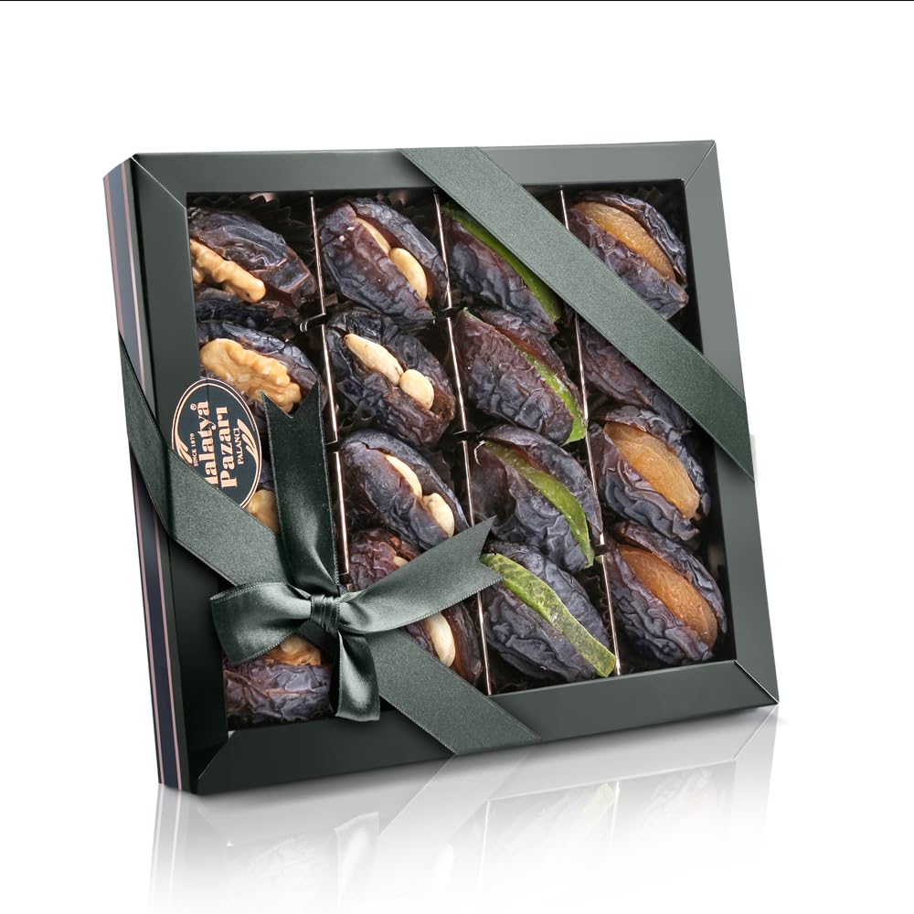 Malatya Pazari Stuffed Medjool Dates with Nuts and Dried Fruit, 14.1oz