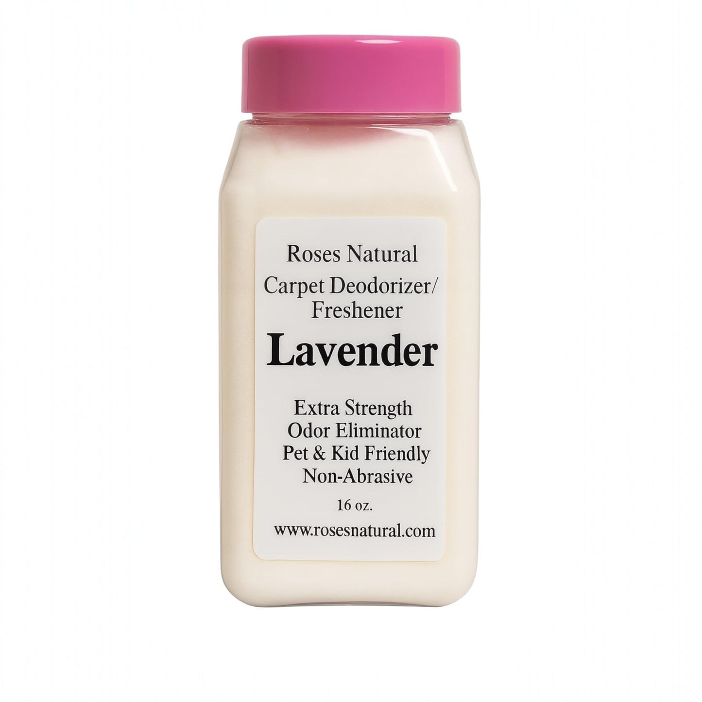 Roses Natural Lavender Carpet Deodorizer Powder - Long-Lasting Fresh Scent | Natural Odor Eliminator for Carpets, Rugs, Pet Beds & Mattresses | Pet