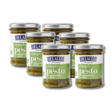 DeLallo Traditional Basil Pesto, Made in Italy, Gourmet Spread, Ready to Use Pasta Sauce, Made with Fresh Ligurian Basil, Olive Oil, Pine Nuts,