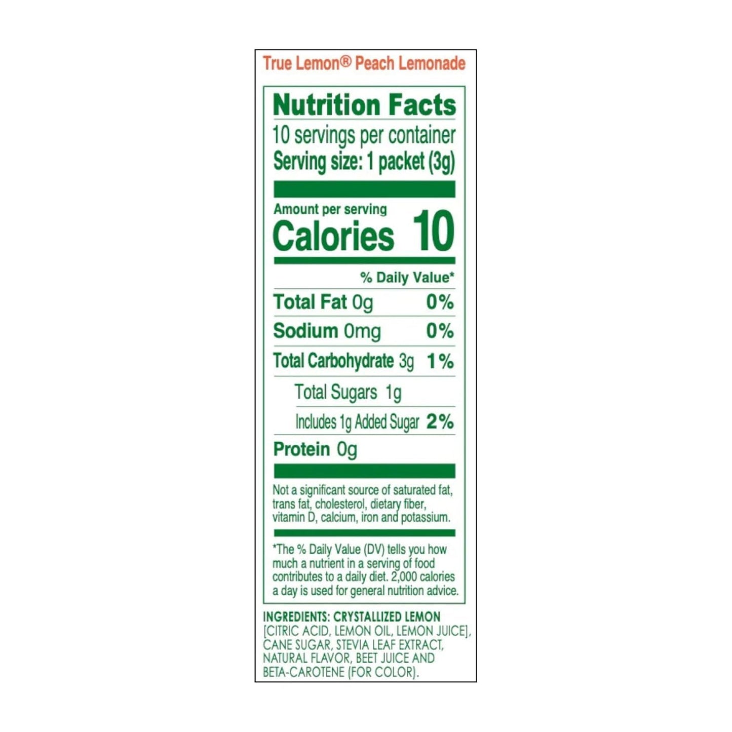 True Peach Lemonade 10-count