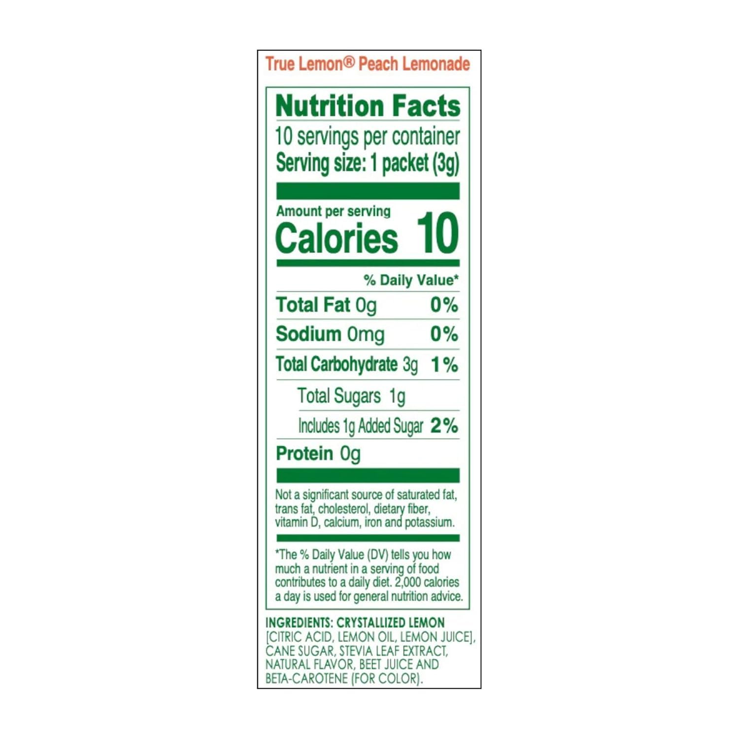 True Peach Lemonade 10-count
