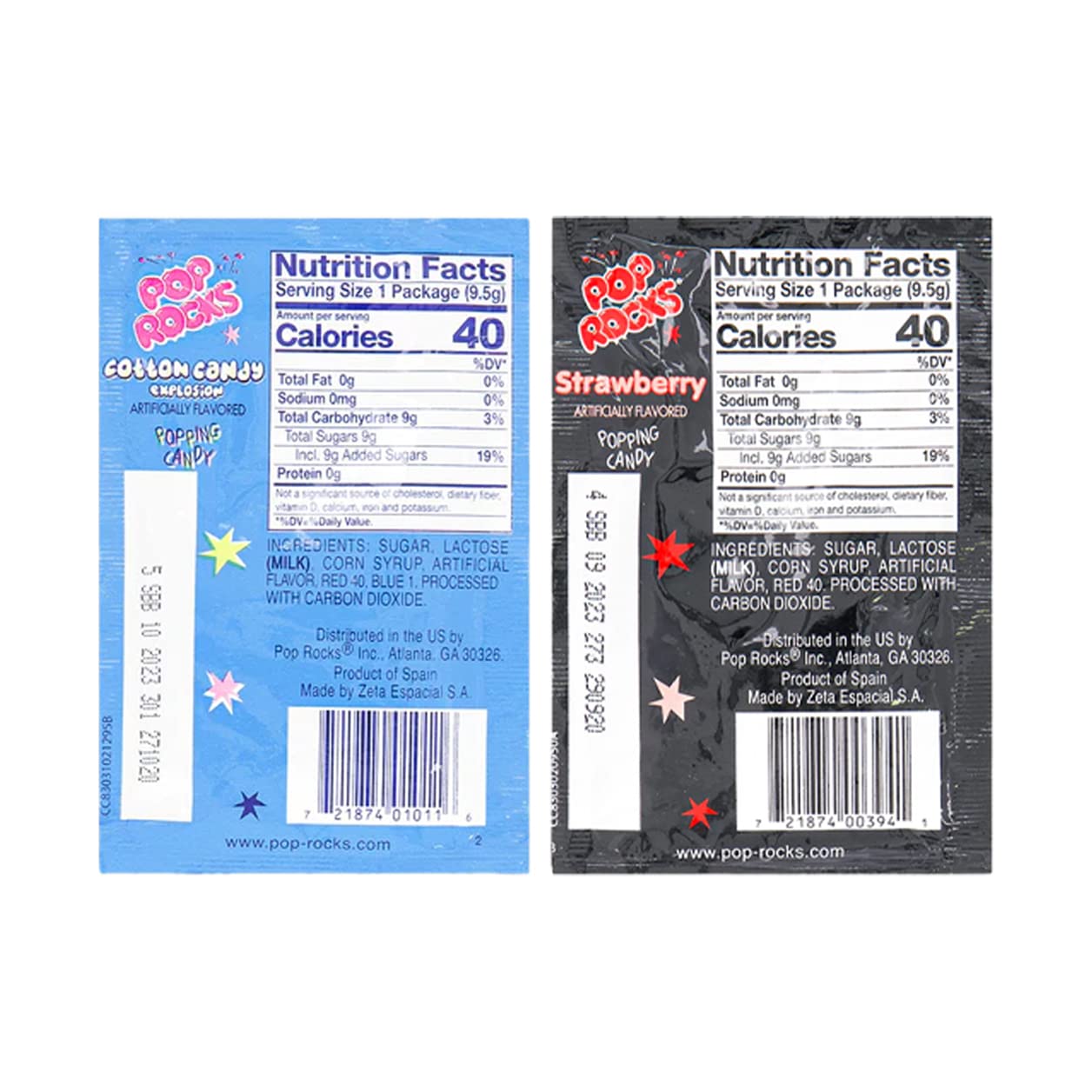 Pop Rocks Variety Mix (32 Pack) - Crackling Rock Treats in Assorted Flavors - Individually Wrapped Retro Style Popping Confection - Bulk Pack