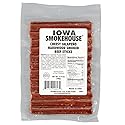 Iowa Smokehouse Cheesy Jalapeno Beef Sticks Hardwood Hickory Smoked Meat Sticks 8.75 Ounce (12 Sticks)