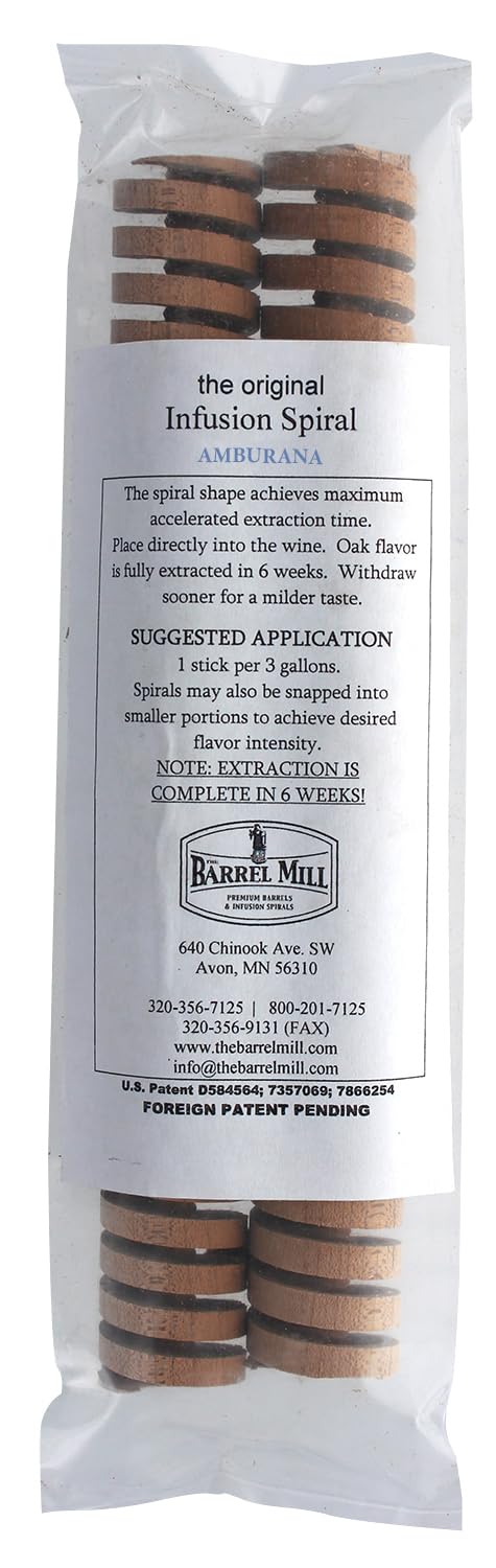 Infusion Oak Spiral - Amburana 8” - 2 Per Pack