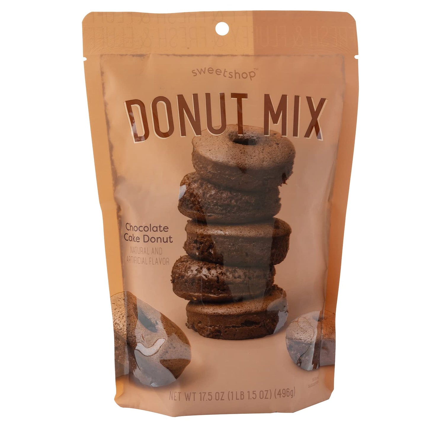 Sweetshop Cake Donut Mix 17.5 oz, Chocolate, Baking Mixes Cook Cooking Bake Create DIY Tasty Grocery Gournment Food Pantry Staple Homemade Yummy Sweet Donuts Sweet Birthday Celebrations