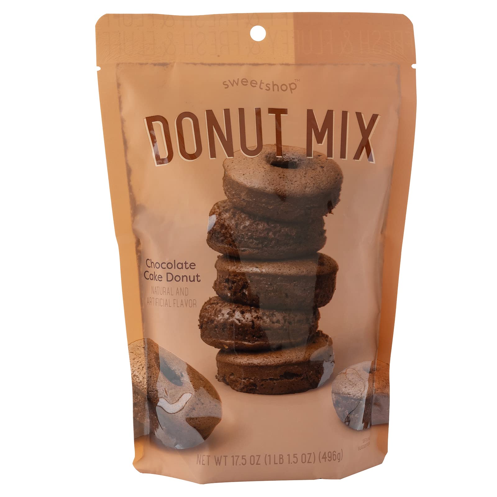 Sweetshop Cake Donut Mix 17.5 oz, Chocolate, Baking Mixes Cook Cooking Bake Create DIY Tasty Grocery Gournment Food Pantry Staple Homemade Yummy Sweet Donuts Sweet Birthday Celebrations
