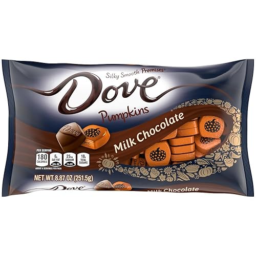 DOVE PROMISES Milk Chocolate Pumpkins Autumn Fall Treats Halloween Candy, 8.87oz
