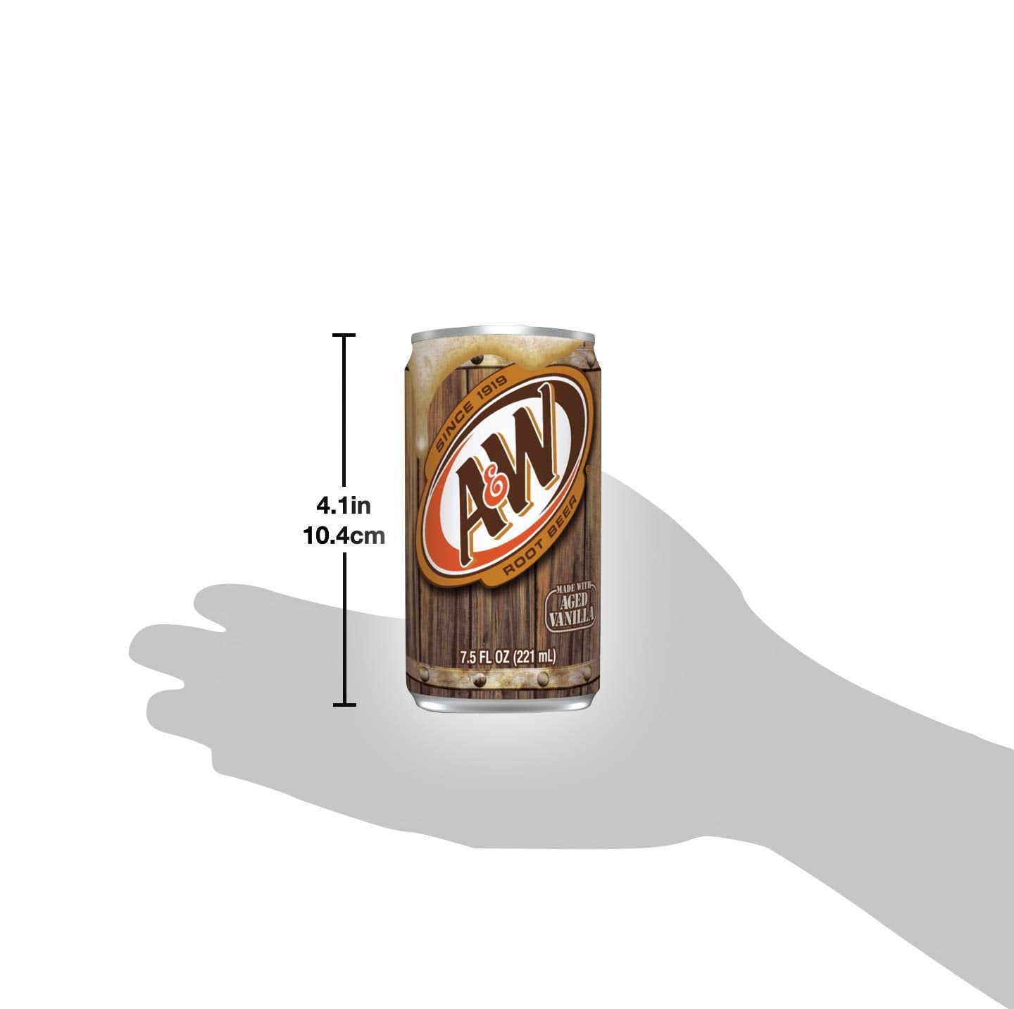 Root Beer Mini Soda Cans, 7.5 oz Soft Drinks Bulk Snacks Pack, Small Refrigerator & Snack Pantry Drink 18 Count Beverage Bedroom & Kitchen Supplies