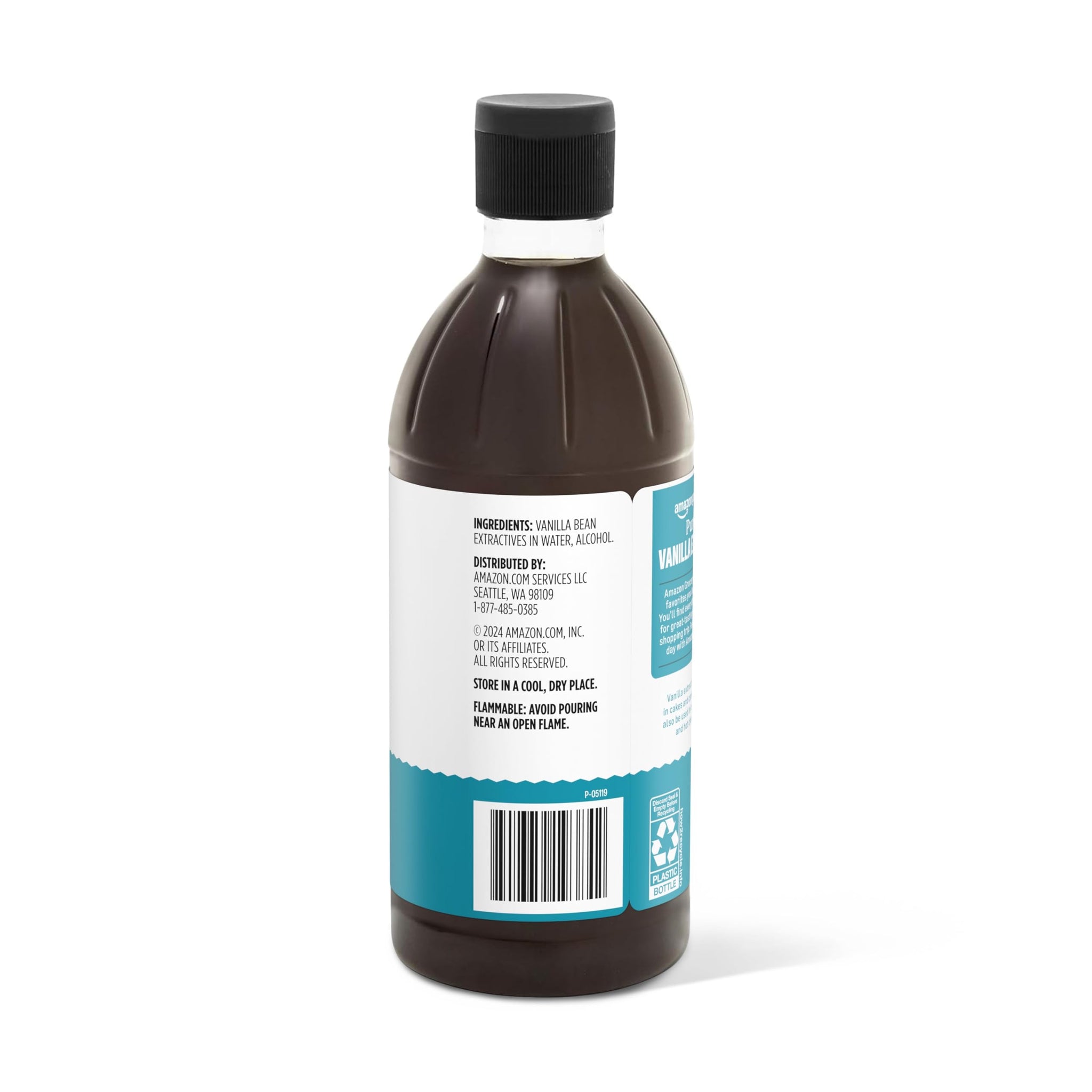 Amazon Grocery, Pure Vanilla Extract, 16 Fl Oz