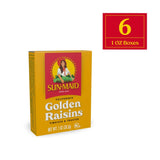Sun-Maid Natural California Golden Raisins (6 Count , Pack of 1)
