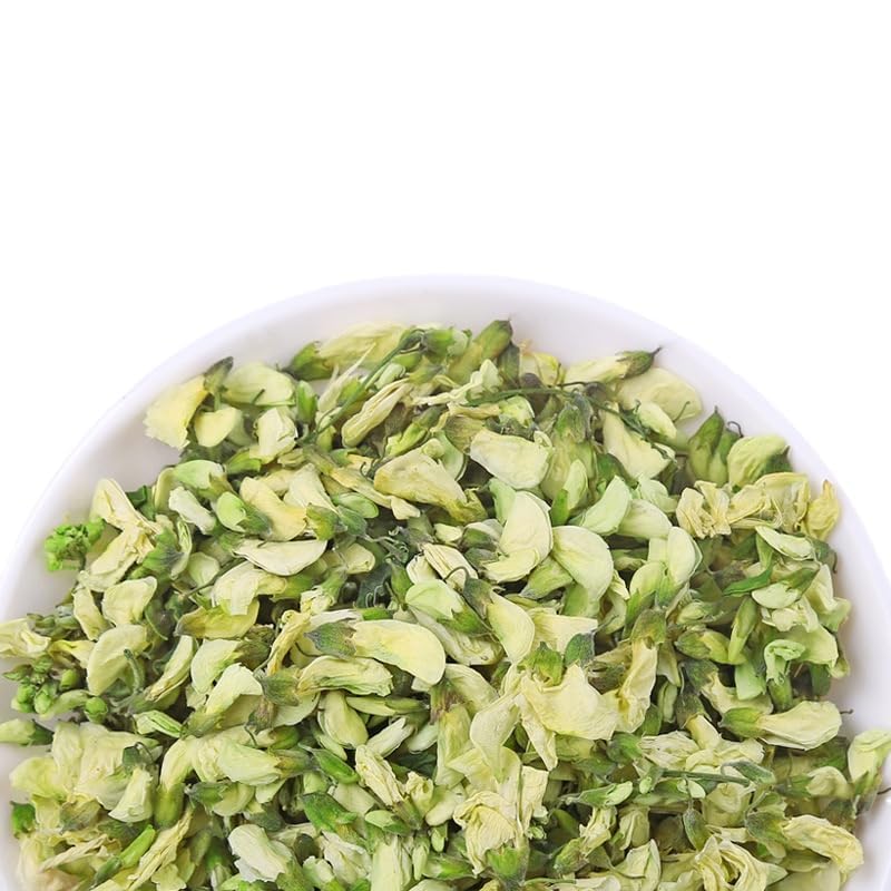 Zercumm Locust Flower Tea 500G Bulk Green Dehydrated Dried Locust Flower Acacia Flowers
