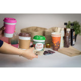 Karat Disposable Drink Carrier | 600 Pack | 2-Cup Molded Fiber Drink Carrier Tray (8-24 oz Cups) Sturdy, Easy to Carry for Business