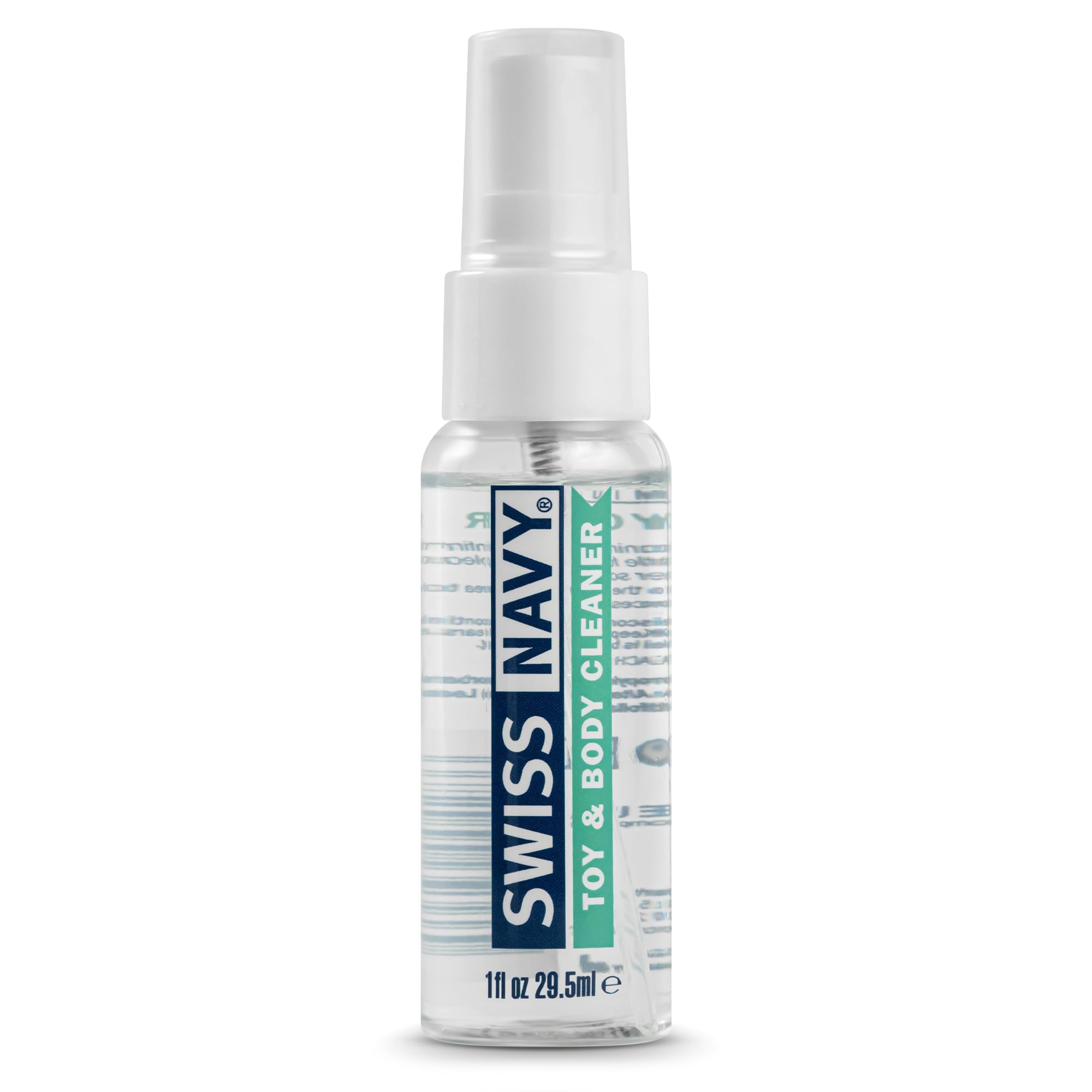 Swiss Navy Premium Toy & Body Spray Cleaner - 1 oz - Body-Safe, Gentle, Dermatologically Tested Cleanser for Toys & Intimate Areas - Safe