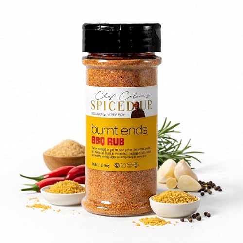 Burnt Ends BBQ Rub Seasoning for Beef, Chicken & Seafood | Bold Smoky Dry Steak Rub for Grilling - Sweet & Savory Brisket, Smoking Spices | Kosher