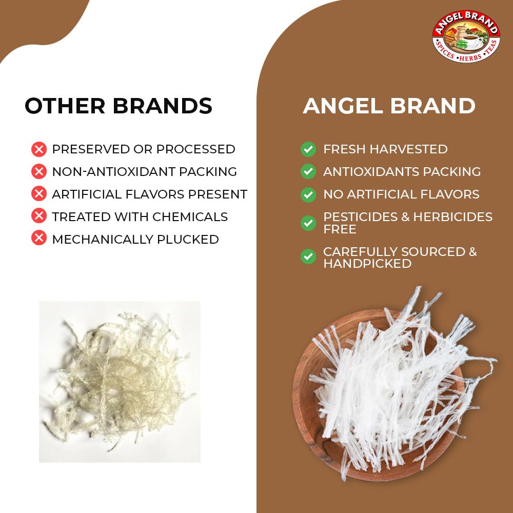 Angel Brand Isinglass 0.25 oz Pouch Pack of 3 - Sourced from Red Sea Algae - Agar Agar Primarily used as a thickening agent in soups, jellies