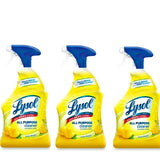 Lysol Disinfectant Spray, Lemon Breeze, 19 fl oz (Pack of 3)