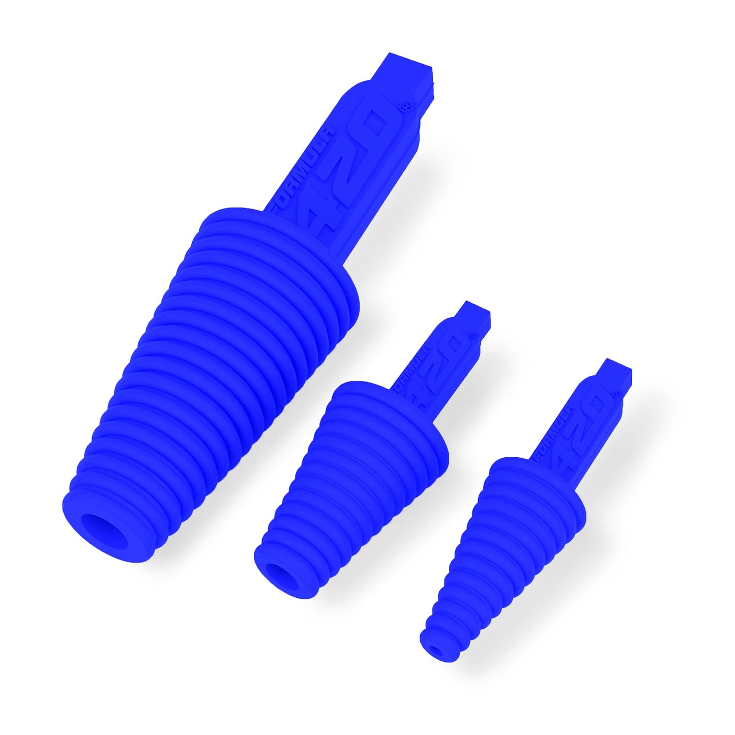 Formula 420 Universal Cleaning Caps + Plugs Set for Cleaning, Storage, and Odor Proofing (Blue)