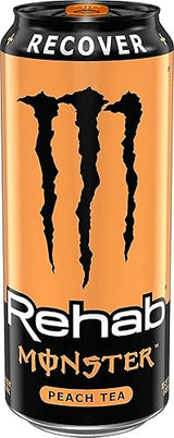 12 Pack - Monster Rehab - Peach Tea + Energy - 15.5oz